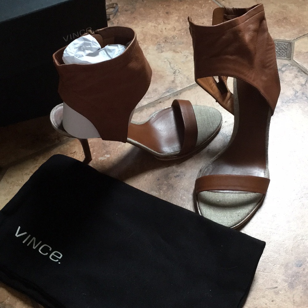 Vince Luggage Ankle Cuff Sandals